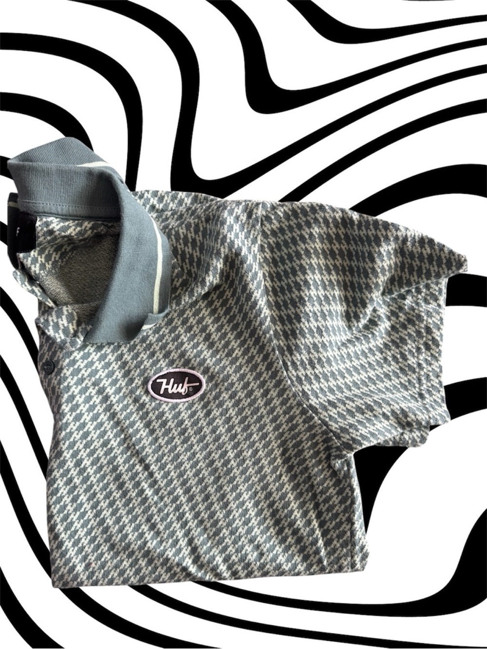 Men’s Huf Houndstooth Polo Shirt